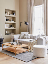 Sos Plus Silindir Puf Krem Teddy