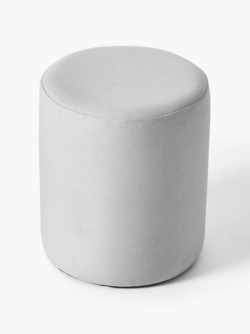 Sos Silindir Puf Açık Gri