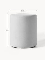 Sos Silindir Puf Açık Gri