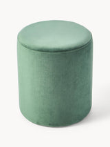 Sos Silindir Puf Adaçayı Yeşili Kadife