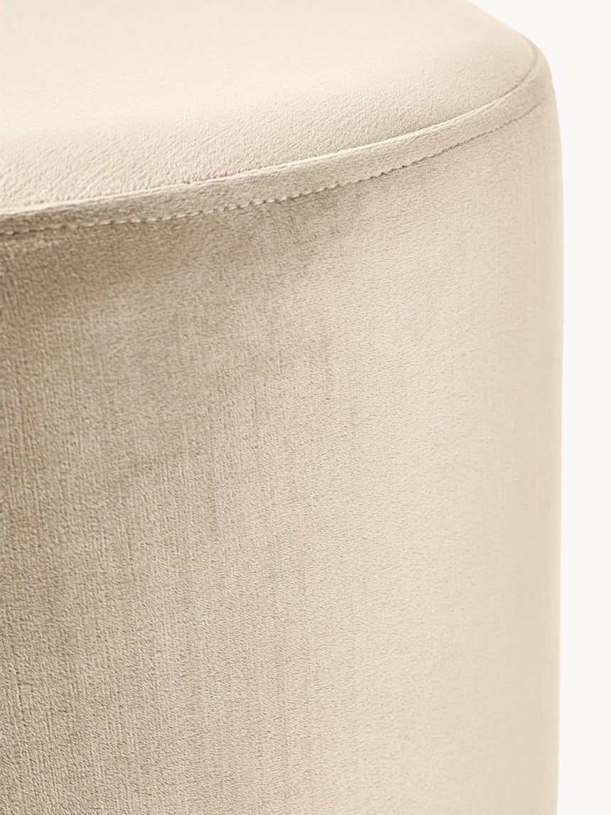 Sos Silindir Puf Bej Kadife