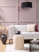 Sos Silindir Puf Bej Kadife