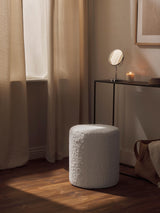 Sos Silindir Puf Beyaz Teddy