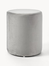 Sos Silindir Puf Gri Kadife