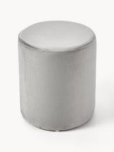 Sos Silindir Puf Gri Kadife