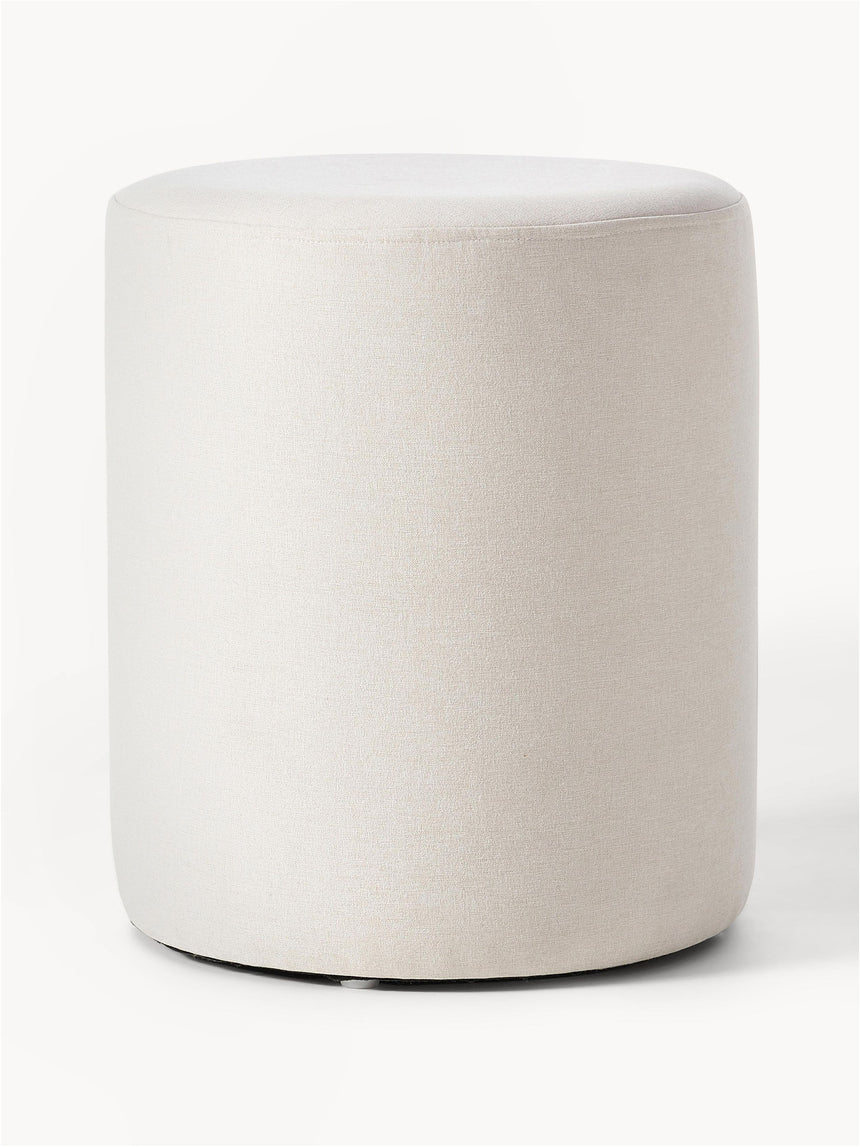 Sos Silindir Puf Kırık Beyaz