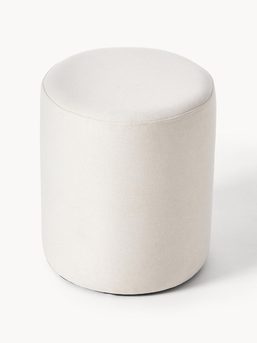 Sos Silindir Puf Kırık Beyaz