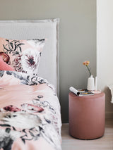 Sos Silindir Puf Pembe Kadife