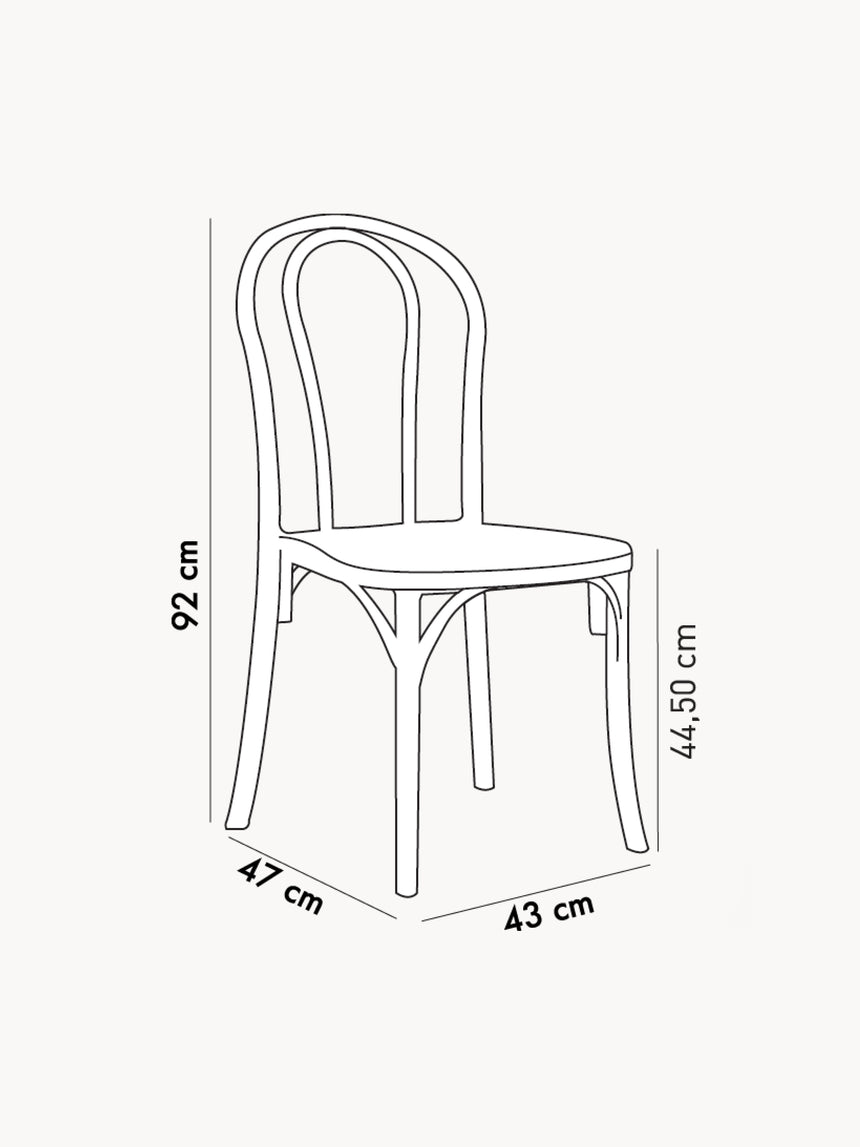 Sozo Polipropilen Sandalye Beyaz