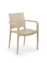 Specto Kollu Polipropilen Sandalye Bej