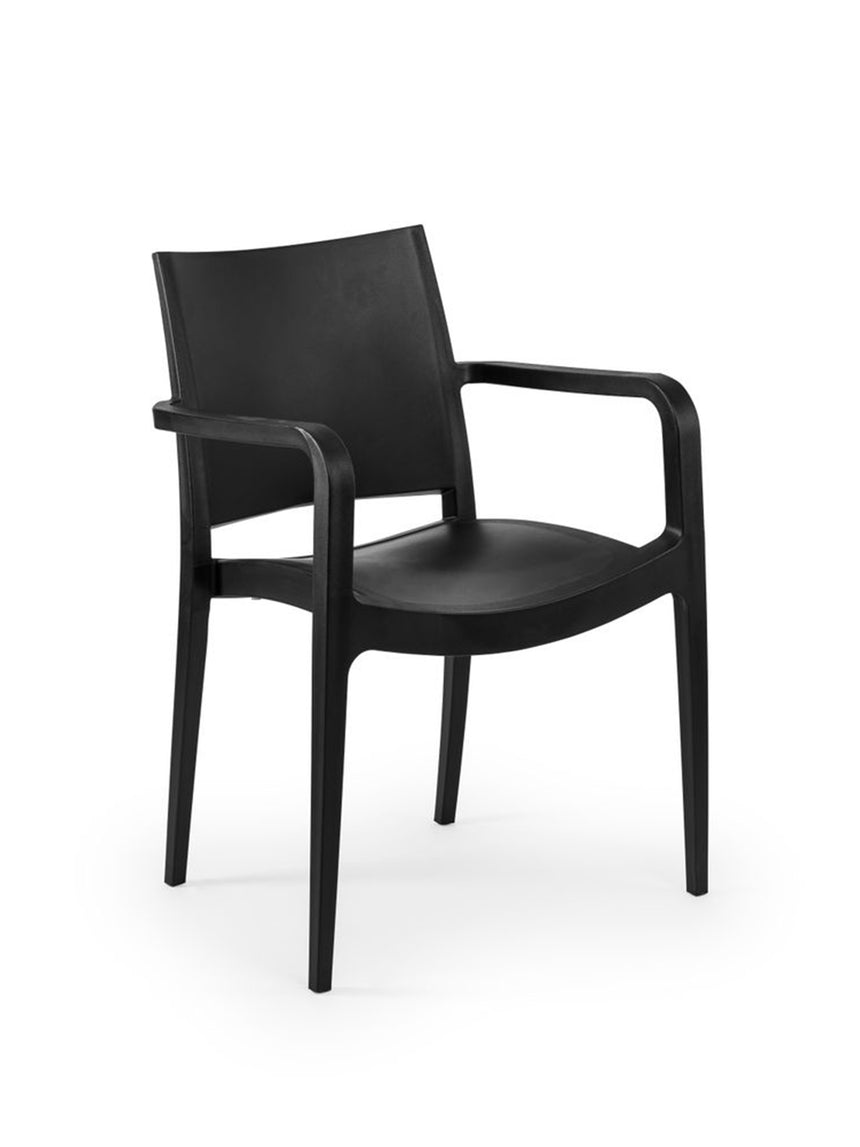 Specto Kollu Polipropilen Sandalye Siyah