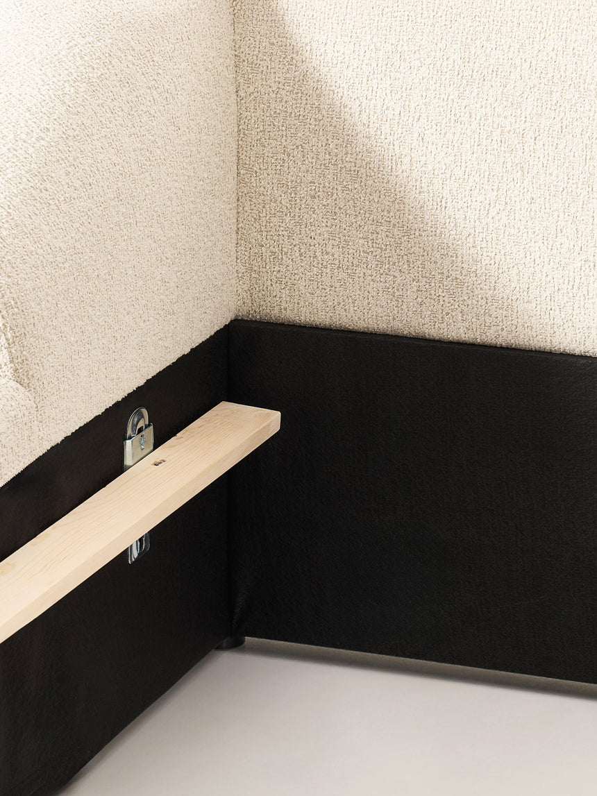 Suzi Çift Kişilik Karyola Açık Bej Bukle