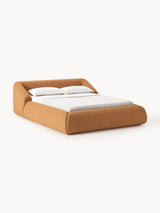 Suzi Çift Kişilik Karyola Açık Kahve Bukle