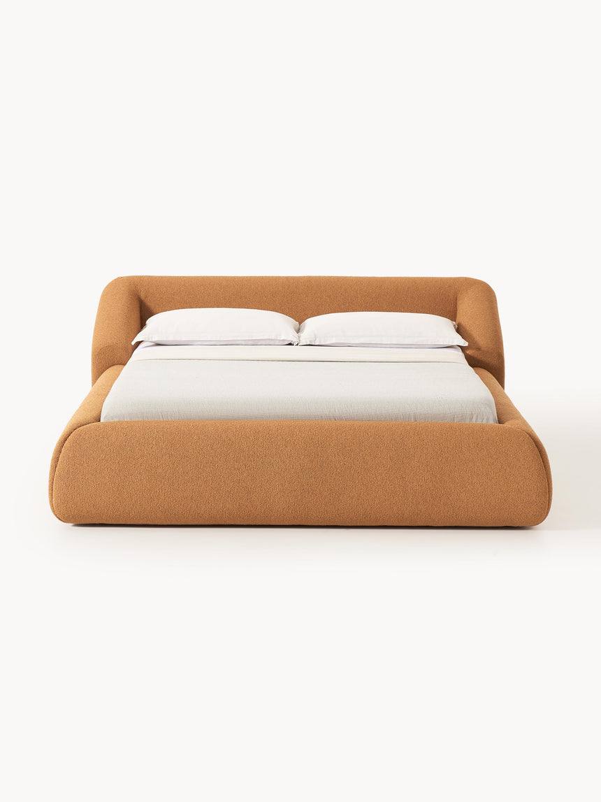 Suzi Çift Kişilik Karyola Açık Kahve Bukle