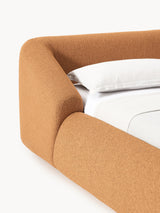 Suzi Çift Kişilik Karyola Açık Kahve Bukle