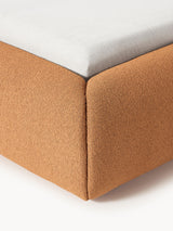 Suzi Çift Kişilik Karyola Açık Kahve Bukle