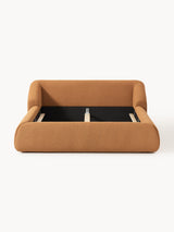 Suzi Çift Kişilik Karyola Açık Kahve Bukle