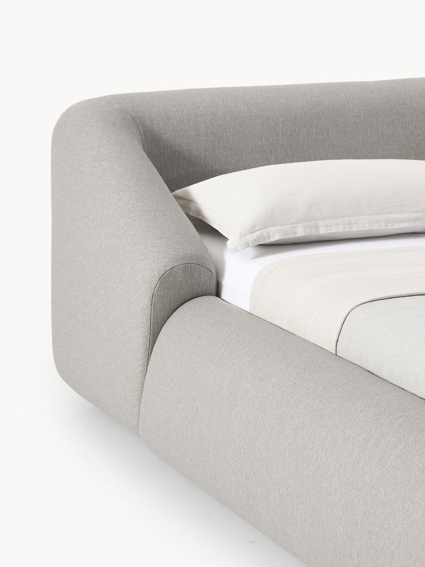 Suzi Çift Kişilik Karyola Gri