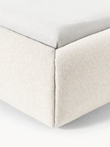 Suzi Çift Kişilik Karyola Kırık Beyaz Bukle