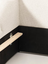 Suzi Çift Kişilik Karyola Kırık Beyaz Bukle