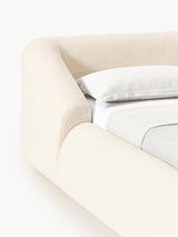 Suzi Çift Kişilik Karyola Kırık Beyaz Teddy