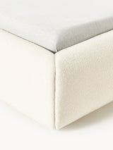 Suzi Çift Kişilik Karyola Kırık Beyaz Teddy