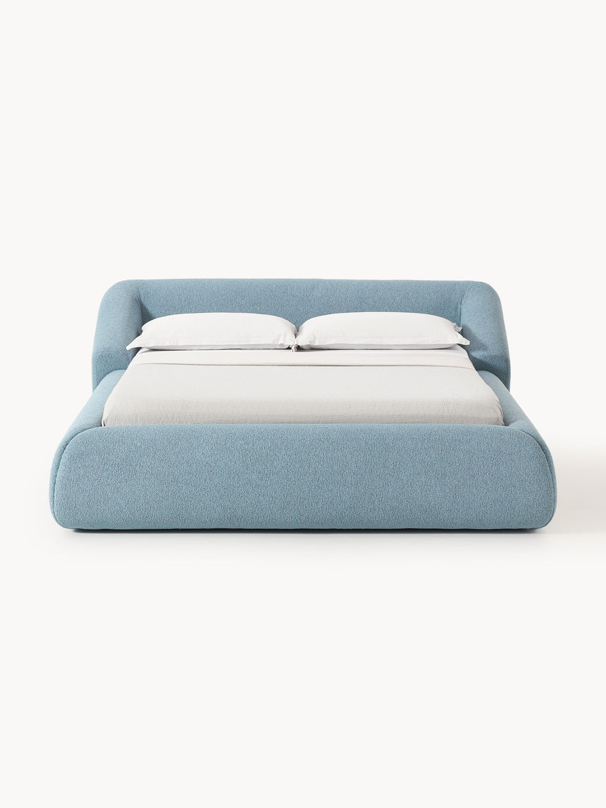 Suzi Çift Kişilik Karyola Mavi Bukle