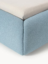 Suzi Çift Kişilik Karyola Mavi Bukle