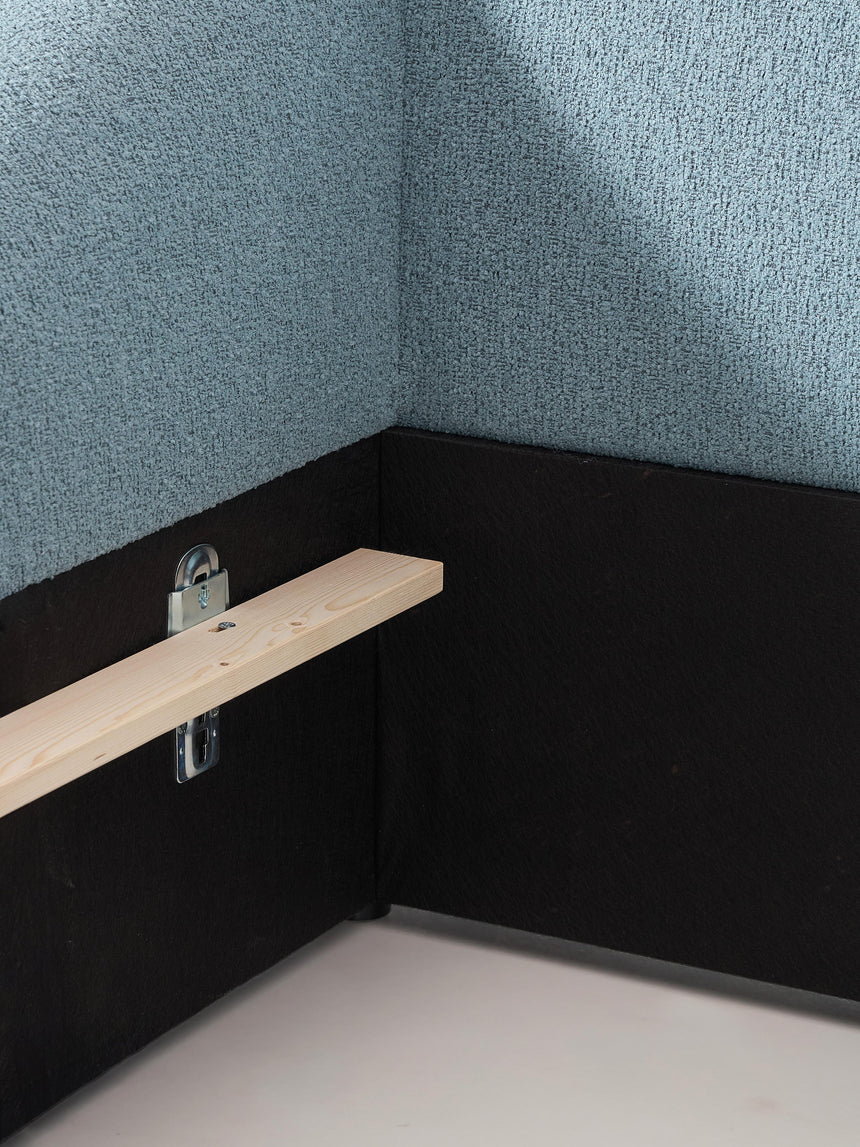 Suzi Çift Kişilik Karyola Mavi Bukle