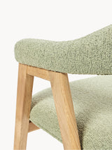 Sweet Ahşap Sandalye Adaçayı Yeşili Bukle Meşe