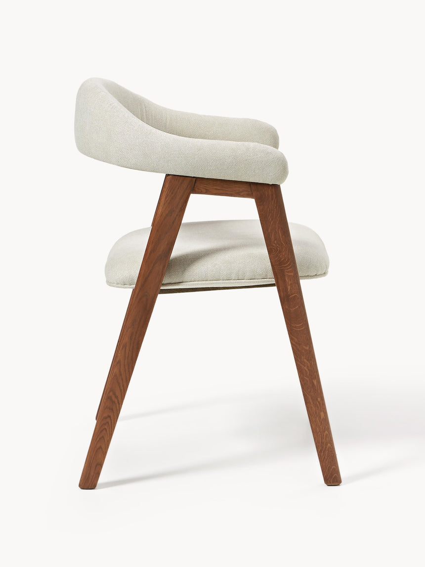 Sweet Ahşap Sandalye Kırık Beyaz Ceviz