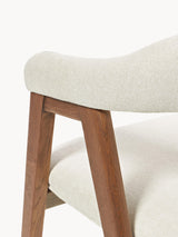 Sweet Ahşap Sandalye Kırık Beyaz Ceviz