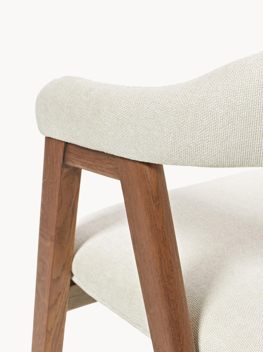 Sweet Ahşap Sandalye Kırık Beyaz Ceviz