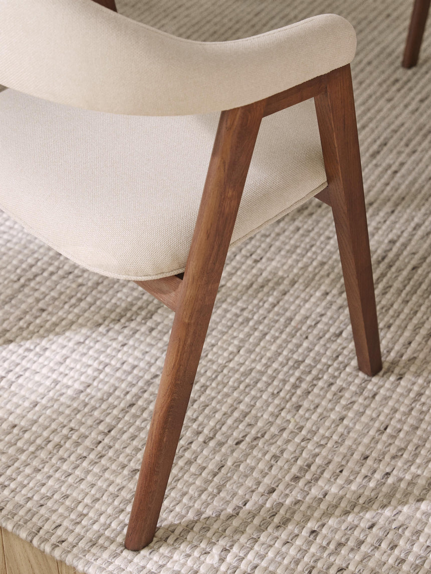 Sweet Ahşap Sandalye Kırık Beyaz Ceviz