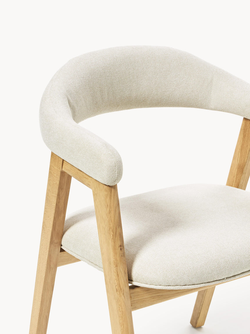 Sweet Ahşap Sandalye Kırık Beyaz Meşe