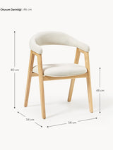 Sweet Ahşap Sandalye Kırık Beyaz Meşe