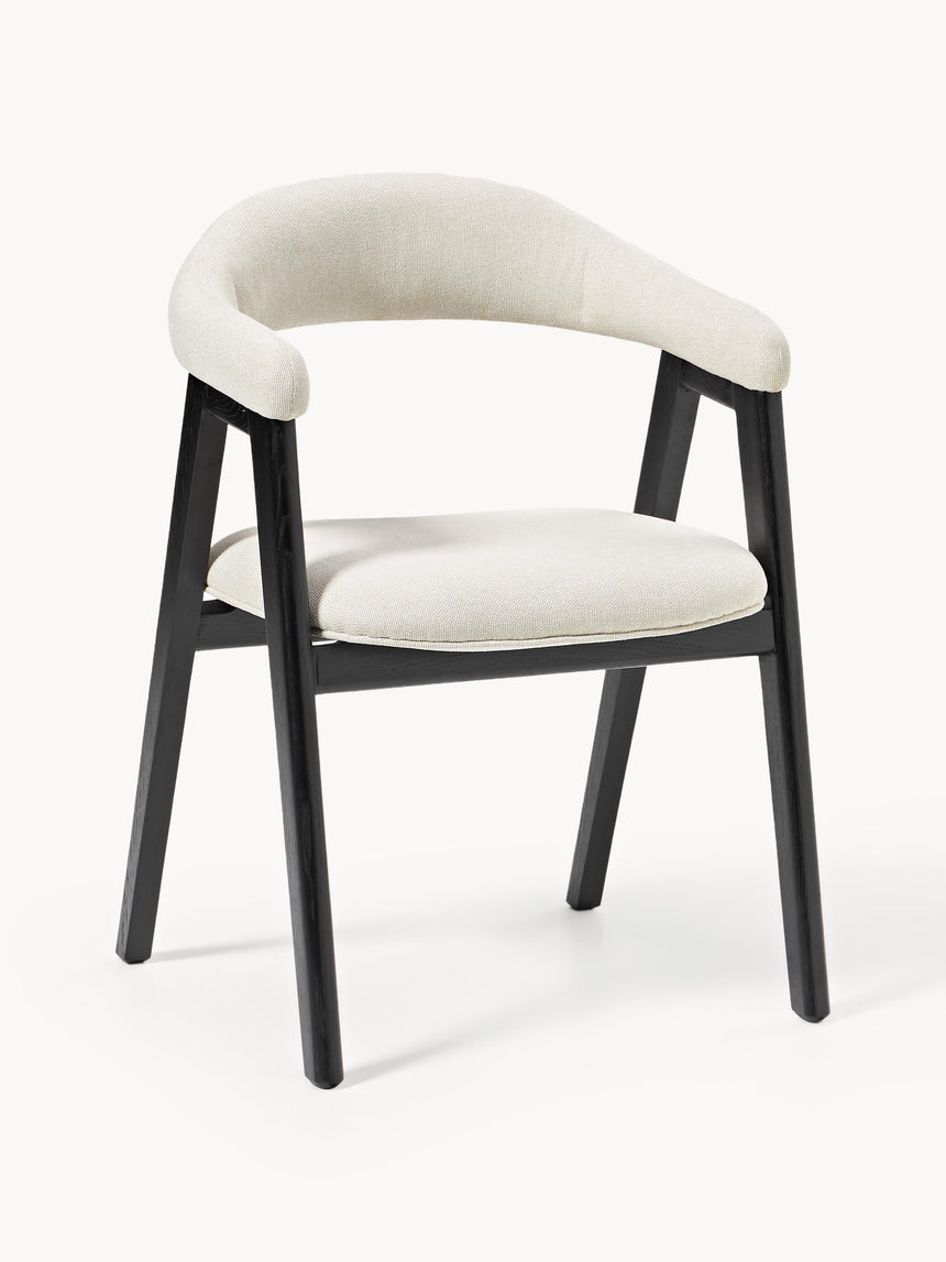 Sweet Ahşap Sandalye Kırık Beyaz Siyah