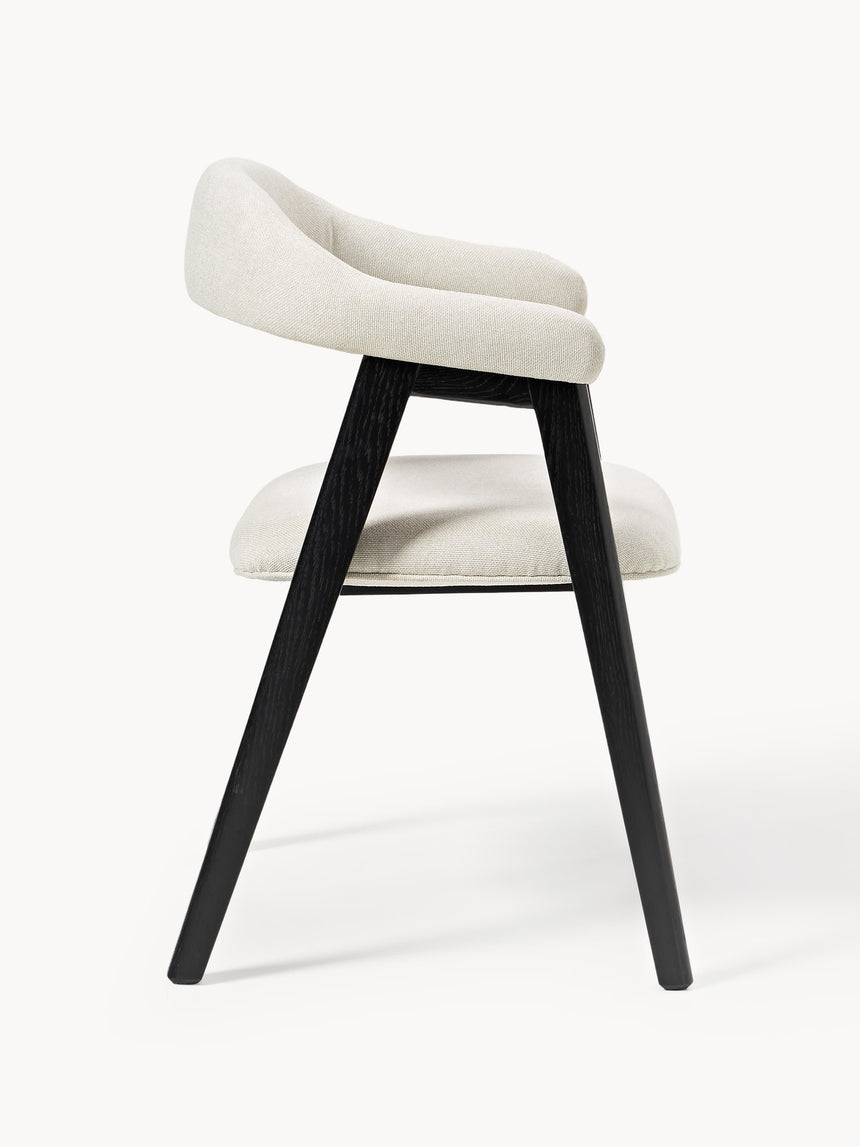 Sweet Ahşap Sandalye Kırık Beyaz Siyah