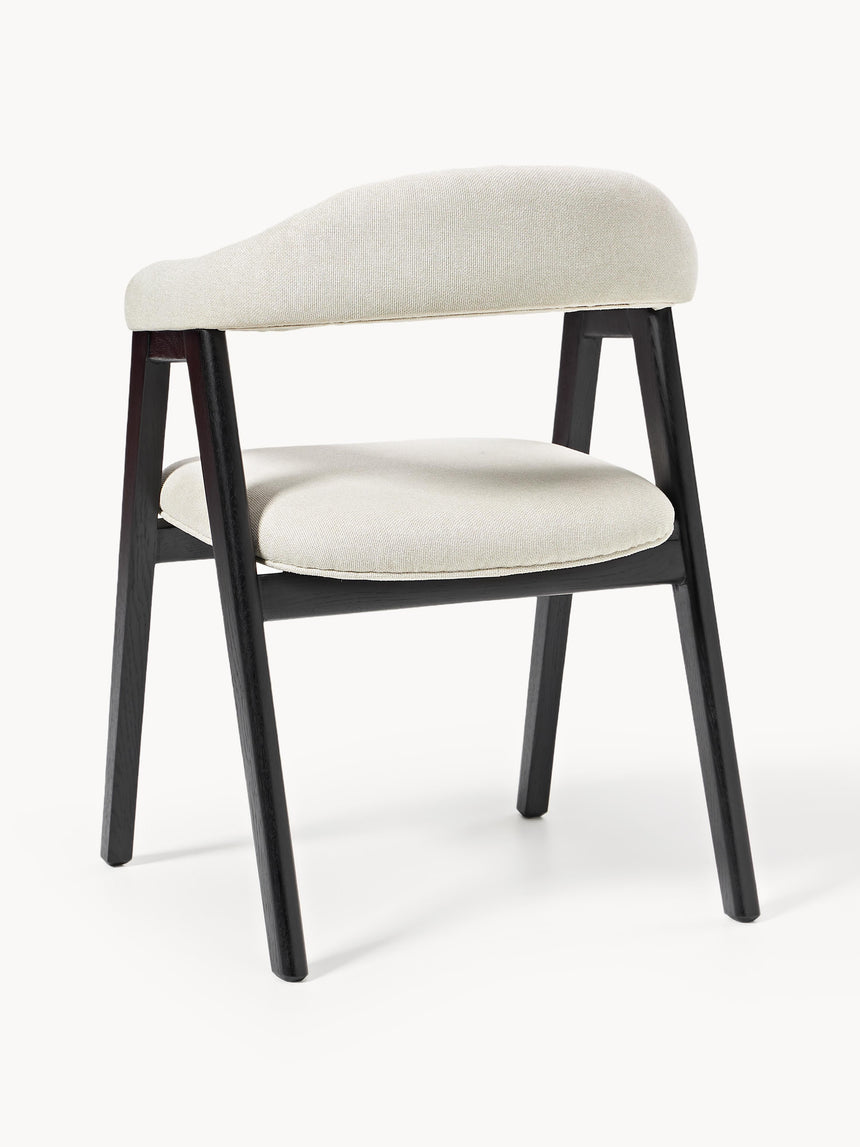 Sweet Ahşap Sandalye Kırık Beyaz Siyah