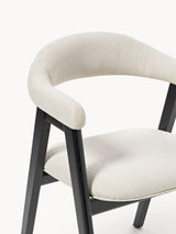 Sweet Ahşap Sandalye Kırık Beyaz Siyah