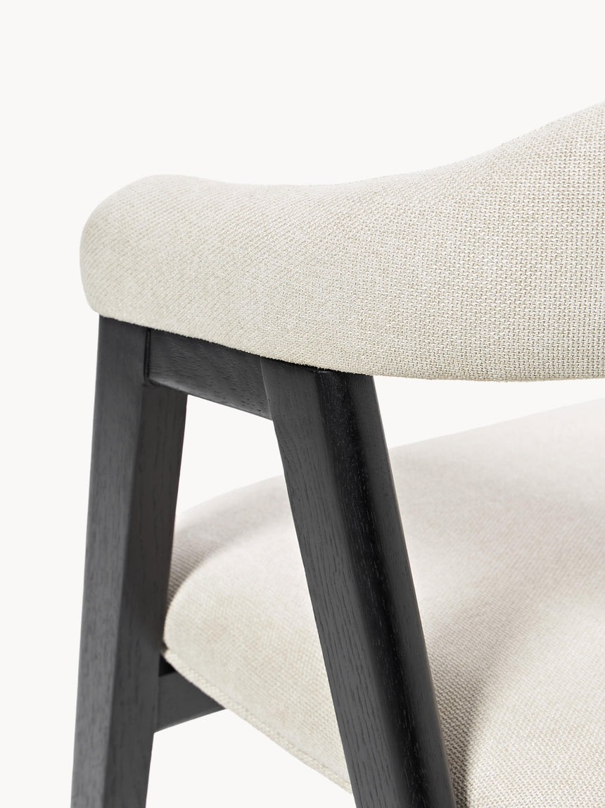 Sweet Ahşap Sandalye Kırık Beyaz Siyah