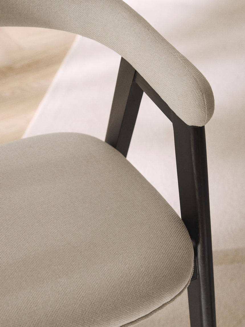 Sweet Ahşap Sandalye Kırık Beyaz Siyah