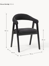 Sweet Ahşap Sandalye Siyah Siyah
