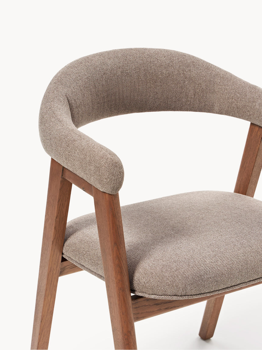 Sweet Ahşap Sandalye Vizon Ceviz