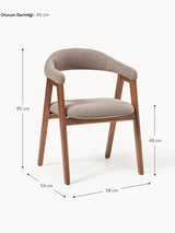 Sweet Ahşap Sandalye Vizon Ceviz