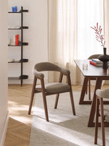 Sweet Ahşap Sandalye Vizon Ceviz