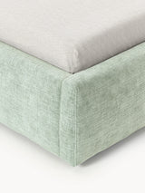 Swift Çift Kişilik Karyola Adaçayı Yeşili Dokuma Kadife