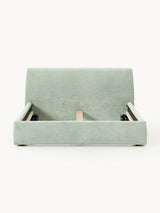 Swift Çift Kişilik Karyola Adaçayı Yeşili Dokuma Kadife