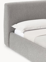 Swift Çift Kişilik Karyola Gri Bukle