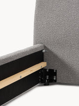 Swift Çift Kişilik Karyola Gri Bukle